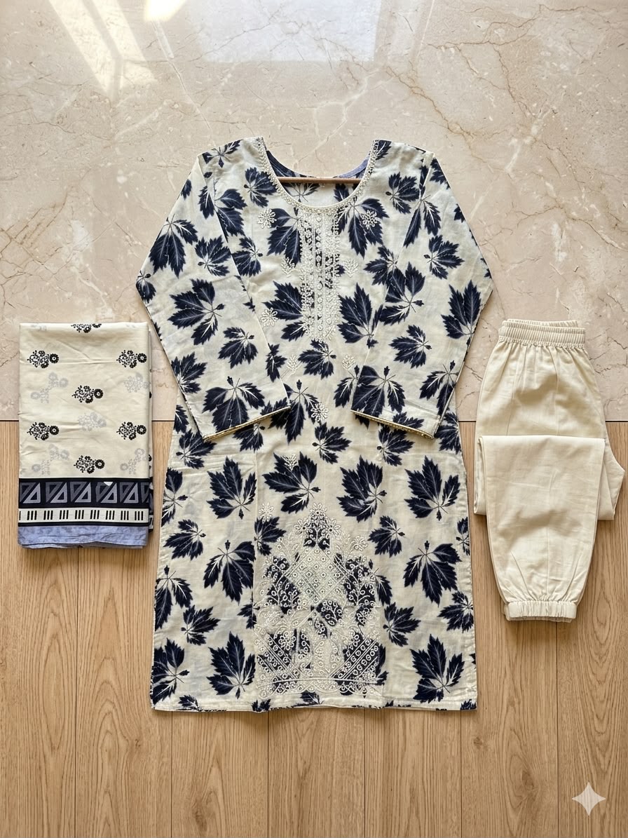 Embriodered lawn dresses