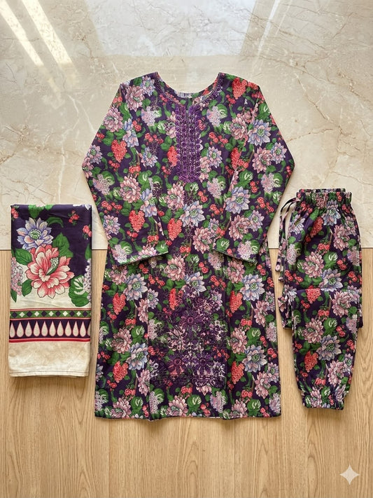 Embriodered lawn dresses