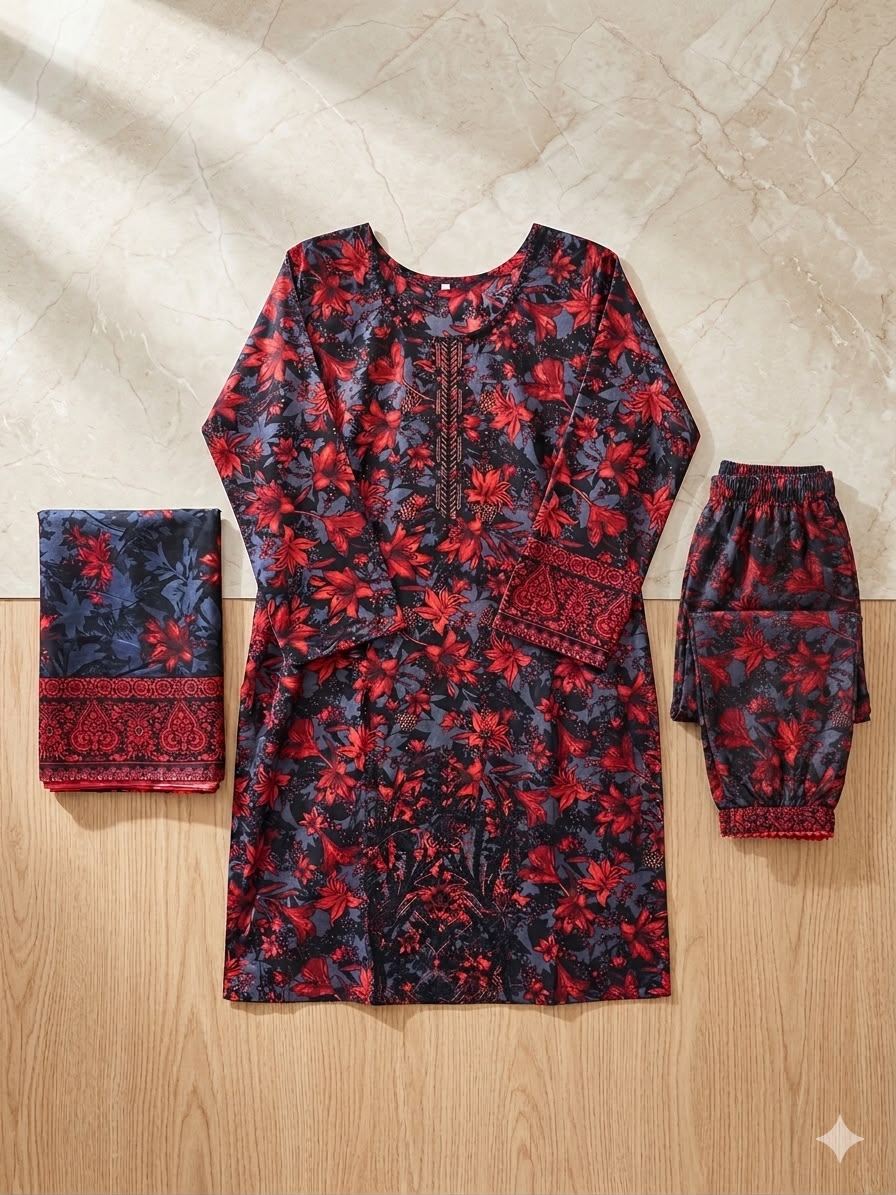 Embriodered lawn dresses