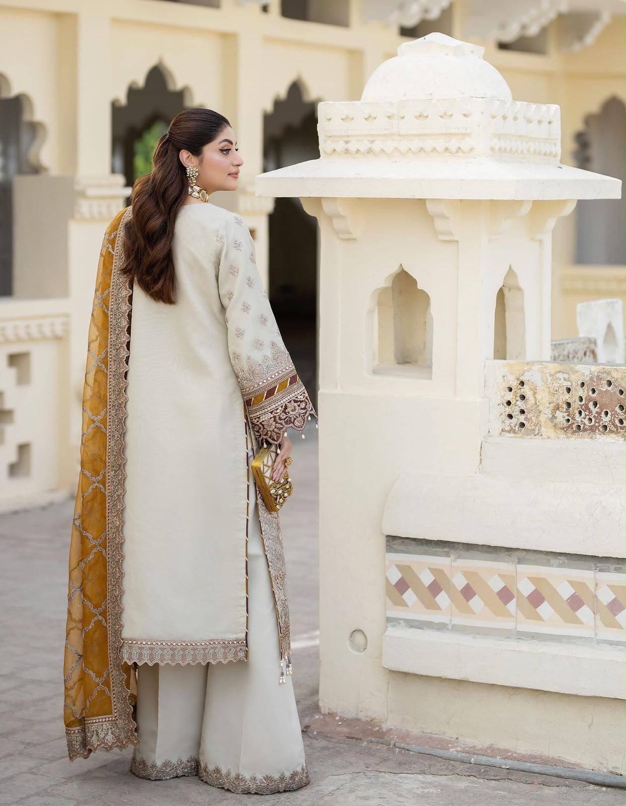 Imrozia chiffon dress replica