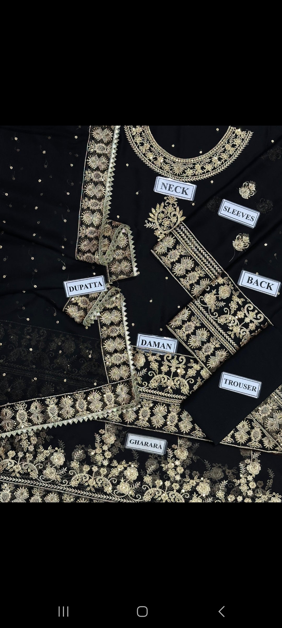 Haseen's formal dress