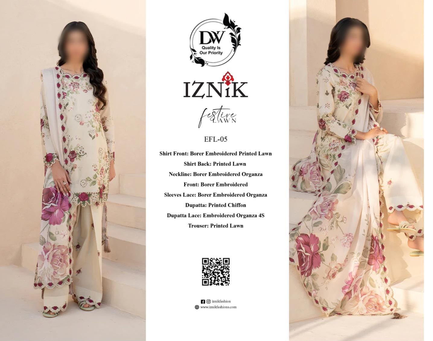 Iznik lawn dress