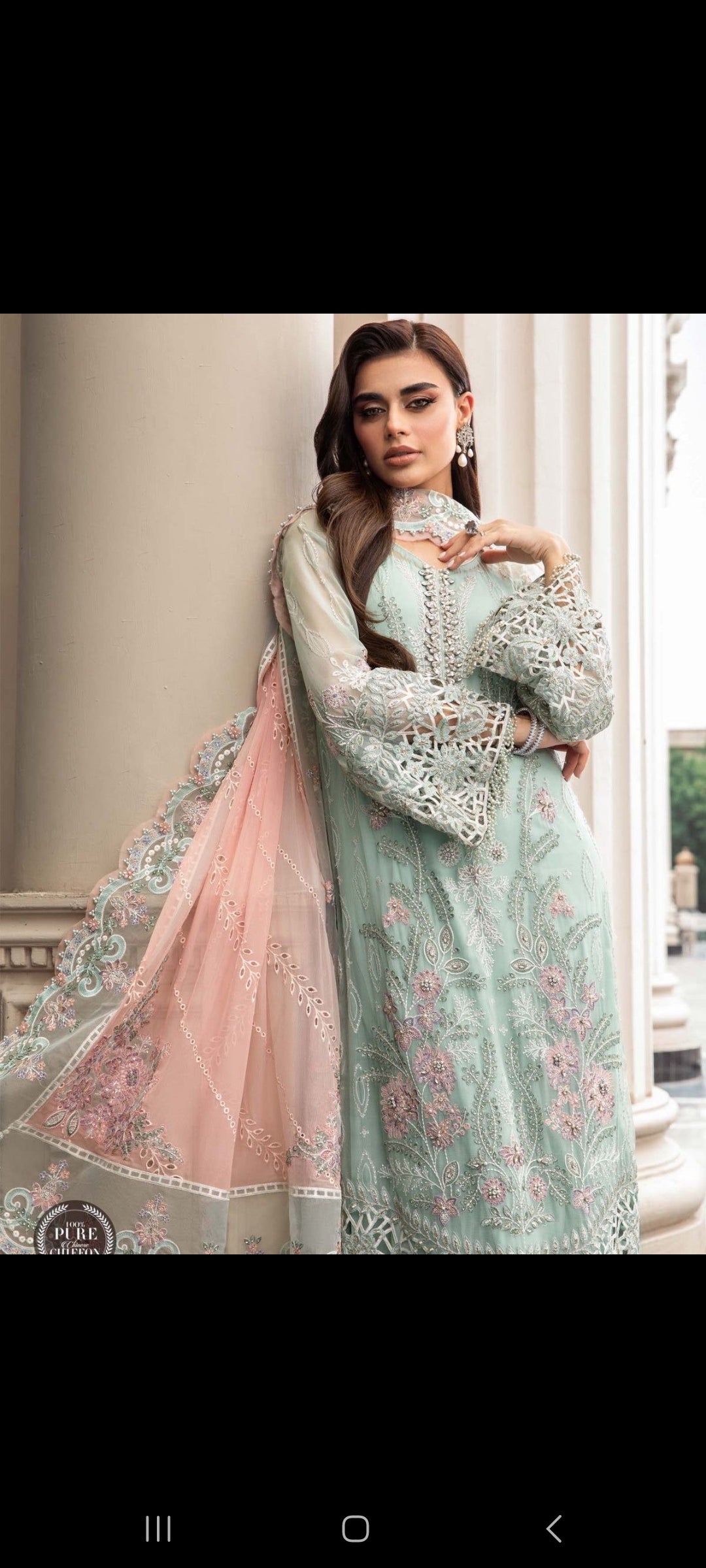 Maria b chiffon dress